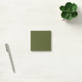 Army Green Simple 3" x 3" Post-it® Notes (Kantoor)