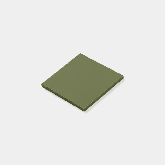 Army Green Simple 3" x 3" Post-it® Notes (Schuin)