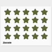 Army Green Ster Sticker (Vel)
