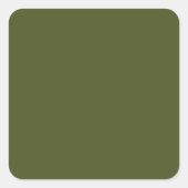 Army Green Vierkante Sticker (Voorkant)