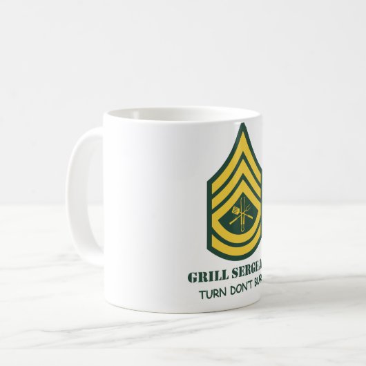 Army Grill Sergeant Koffiemok (Voorkant links)