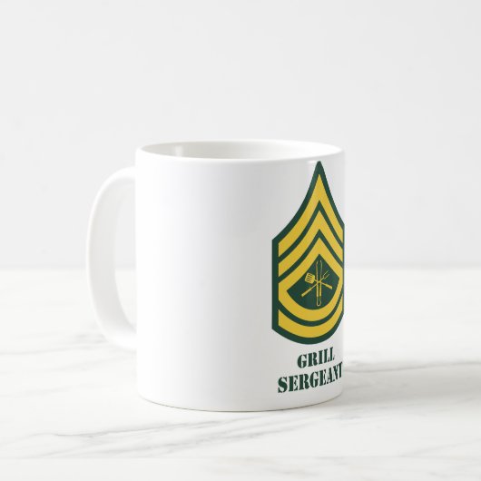 Army Grill Sergeant Koffiemok (Voorkant links)