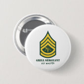 Army Grill Sergeant Ronde Button 5,7 Cm (Voorkant /achterkant)
