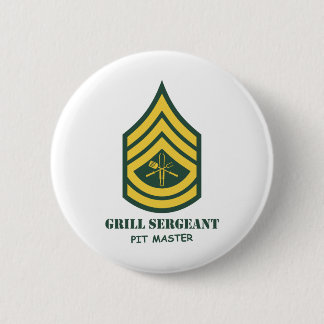 Army Grill Sergeant Ronde Button 5,7 Cm