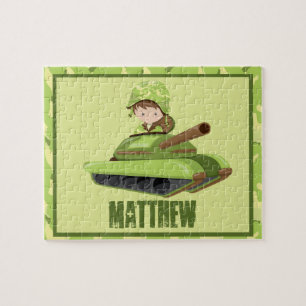 Army Guy Personalized Puzzle Legpuzzel