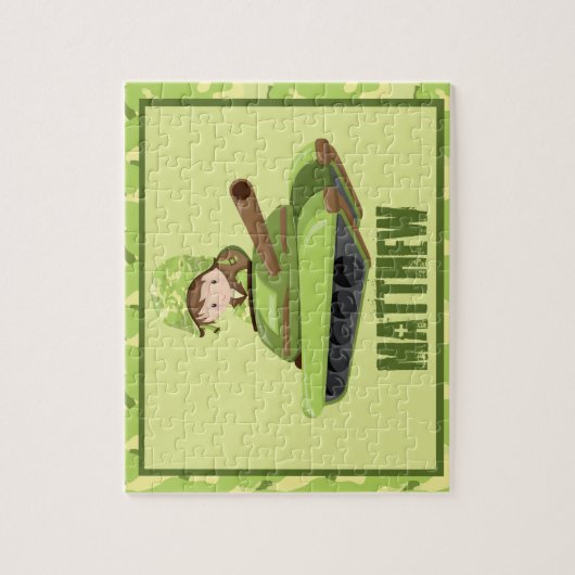Army Guy Personalized Puzzle Legpuzzel (Verticaal)