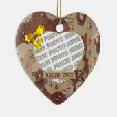 Army Heart Photo Ornament (Rechts)