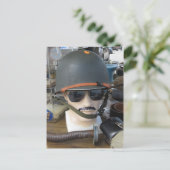 Army Helmet Briefkaart (Staand voorkant)