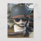 Army Helmet Briefkaart (Voorkant)