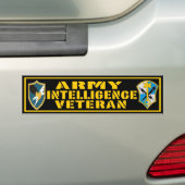 Army Intelligence-veteraansticker Bumpersticker (Op auto)