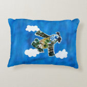 Army Jet - Kunst voor kinderen Accent Kussen (Achterkant)