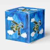 Army Jet - Kunst voor kinderen Bedankdoosjes (Voorkant Zijde)