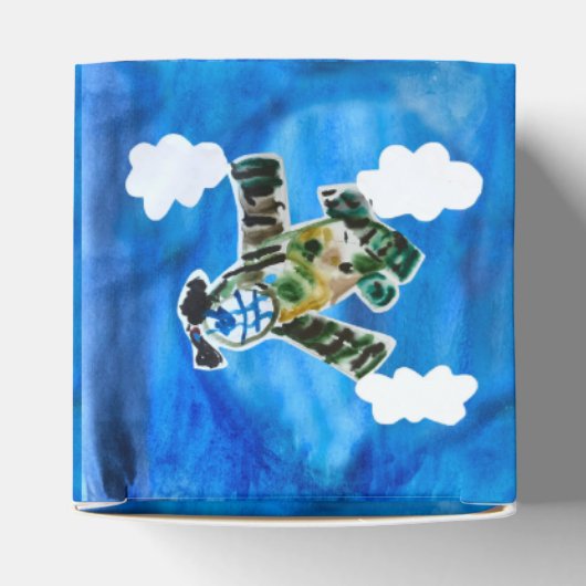 Army Jet - Kunst voor kinderen Bedankdoosjes (Bovenkant)
