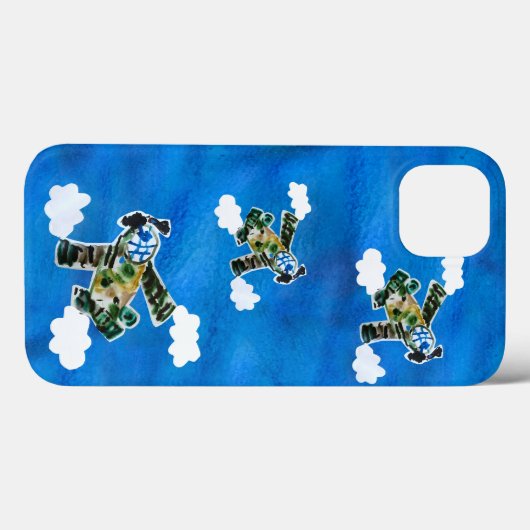 Army Jet - Kunst voor kinderen Case-Mate iPhone Case (Achterkant (horizontaal))