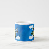 Army Jet - Kunst voor kinderen Espresso Kop (Voorkant)