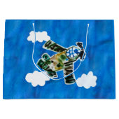 Army Jet - Kunst voor kinderen Groot Cadeauzakje (Voorkant)