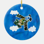 Army Jet - Kunst voor kinderen Keramisch Ornament (Achterkant)