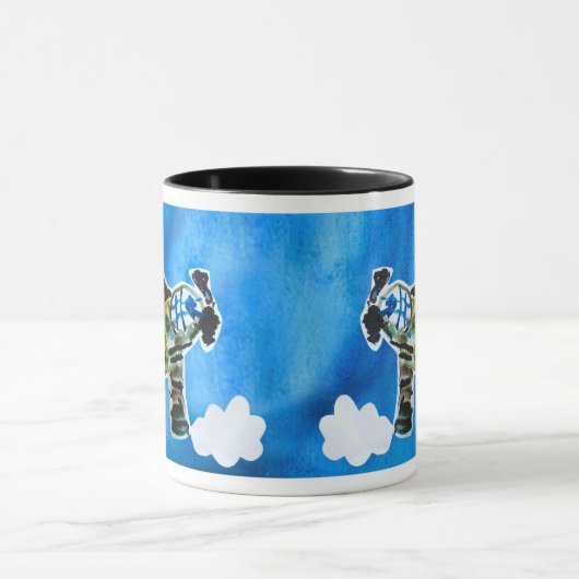 Army Jet - Kunst voor kinderen Mok (Midden)