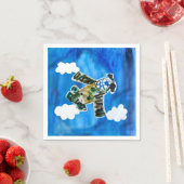 Army Jet - Kunst voor kinderen Servet (Insitu)
