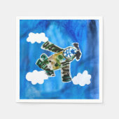 Army Jet - Kunst voor kinderen Servet (Voorkant)