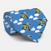 Army Jet - Kunst voor kinderen Stropdas (Opgerold)