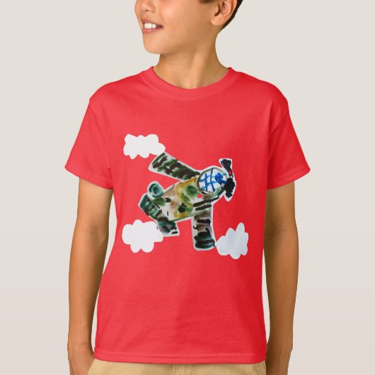 Army Jet - Kunst voor kinderen T-shirt (Voorkant)