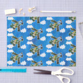 Army Jet - Kunst voor kinderen Tissuepapier (Craft)