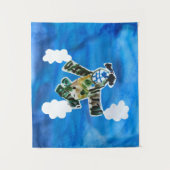 Army Jet - Kunst voor kinderen Wandkleed (Voorkant)