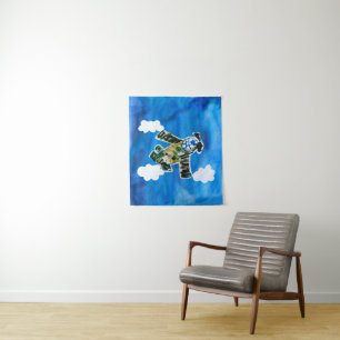 Army Jet - Kunst voor kinderen Wandkleed