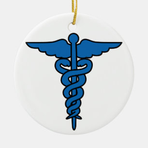 Army Medical Caduceus Keramisch Ornament