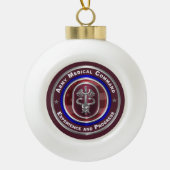 Army Medical Command-AMEDD aandenken Keramische Bal Ornament (Voorkant)