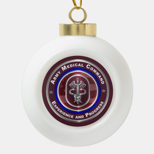 Army Medical Command-AMEDD aandenken Keramische Bal Ornament (Voorkant)