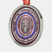 Army Medical Command-AMEDD Keepomwille Kerstmis Metalen Ornament (Links)