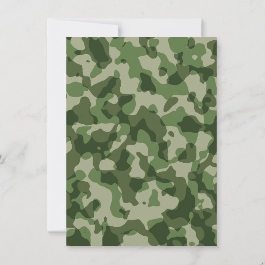 Army Military Birthday Dank u opmerking Kaarten (Achterkant)