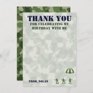 Army Military Birthday Dank u opmerking Kaarten