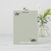 Army Military Camouflage Green Camo Birthday Bedankkaart (Staand voorkant)