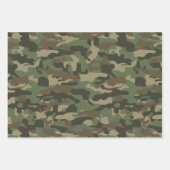 Army Military Camouflage Green Camo Birthday Inpakpapier Vel (Voorkant 2)
