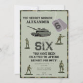 Army Military Camouflage Green Camo Birthday Kaart (Voorkant)