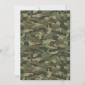 Army Military Camouflage Green Camo Birthday Kaart (Achterkant)