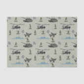 Army Military Camouflage Green Camo Birthday Tissuepapier (Voorkant)