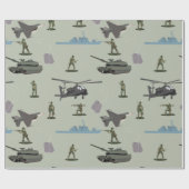 Army Military Camouflage Green Camo Cadeaupapier (Vlak)