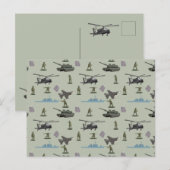 Army Military Camouflage Green Camo Feestdagenkaart (Voorkant / Achterkant)