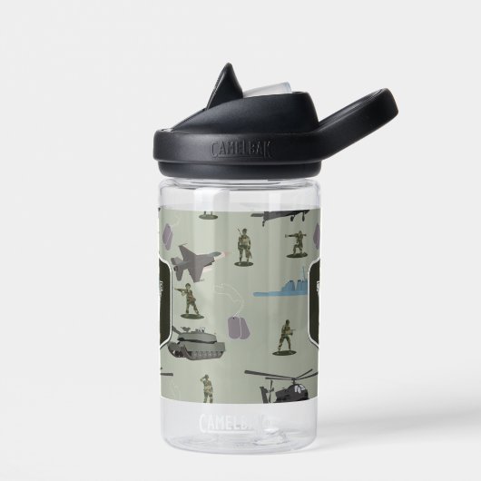 Army Military Camouflage Green Camo Pattern Waterfles (Links)