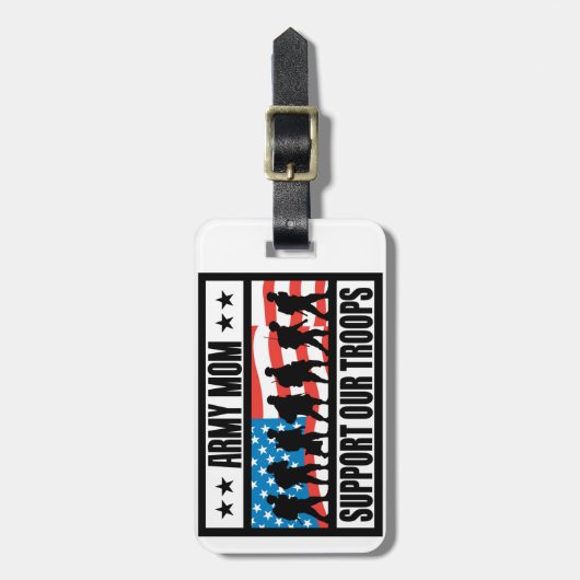 ARMY MOM BAGAGELABEL (Voorkant verticaal)