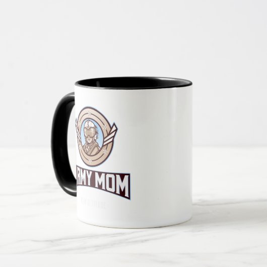 Army Mom Coffee Mug – High Altitude Military Pride Mok (Voorkant links)