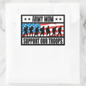 ARMY MOM RECHTHOEKIGE STICKER (Tas)