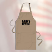 ARMY MOM with Heart and Flag Lang Schort