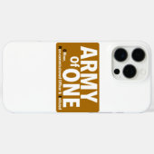 Army of One Print Nieuwigheid Case-Mate iPhone Case (Achterkant (horizontaal))