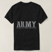 ARMY omdat zelfs mariniers helden nodig hebben T-shirt (Design voorkant)