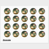 Army Pin-Up Ronde Sticker (Vel)